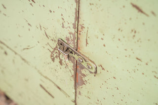 Vintage Metal Workshop Storage Cupboard