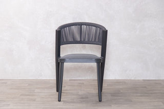 Milan Grey Star Table with 4 Chairs Set