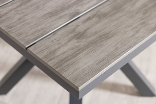 Milan Grey Star Table with 4 Chairs Set