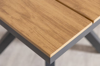 Milan Natural Star Table with 4 Chairs Set