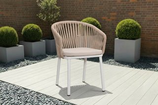Milano Aluminium Rope Back Garden Chair