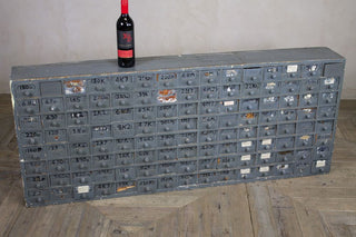 miniature bank of drawers