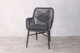 Milan Grey Star Table with 4 Chairs Set