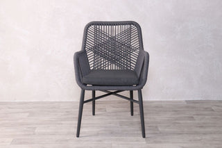 Milan Grey Star Table with 4 Chairs Set