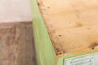 multi drawer vintage pine top unit