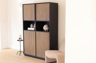 Nevada Black Frame Bar Cabinet Range
