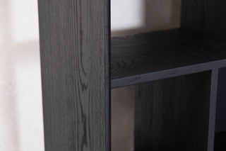 nevada-oak-bookcase-with-black-frame-close-up