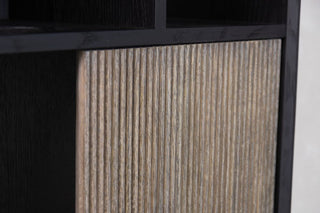 nevada-oak-bookcase-with-black-frame-close-up