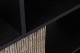 nevada-oak-bookcase-with-black-frame-close-up