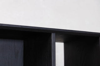 nevada-oak-bookcase-with-black-frame-close-up