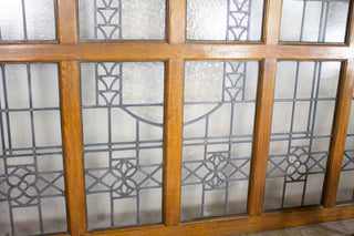 Solid Oak & Glass Room Dividers