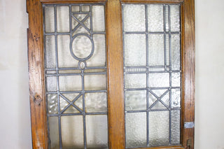 Solid Oak & Glass Room Dividers