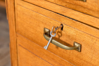 edwardian-solid-oak-antique-twin-pedestal-desk