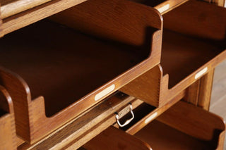 Oak Edwardian Haberdashery Unit