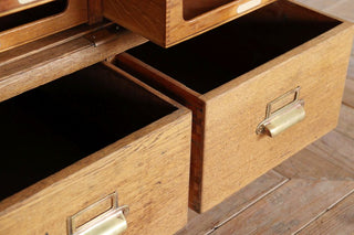 Oak Edwardian Haberdashery Unit