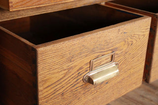 Oak Edwardian Haberdashery Unit