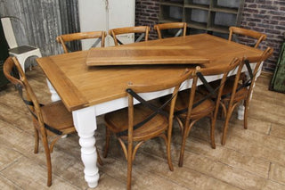 oak farmhouse extending table