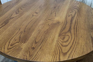 oak pedestal table