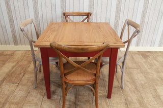 Handmade Restaurant Tables with Wooden Bases