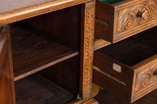 vintage-1950s-solid-oak-sideboard-close-up