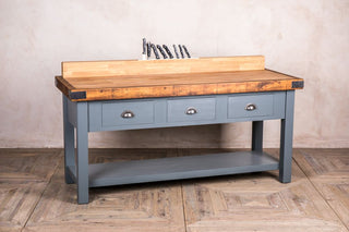 oak top chopping table