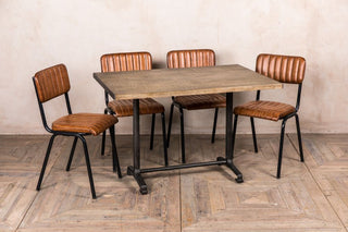 oak top dining table