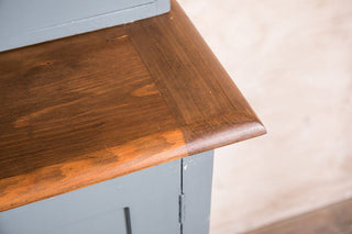 oak top kitchen cupboard