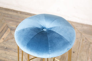 ocean teal velvet seat pad