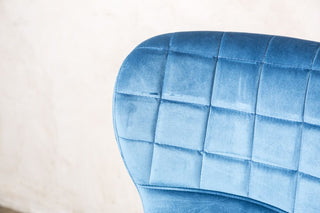 ocean teal velvet seat