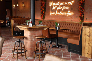 Old English Rustic Oak Bar Stools