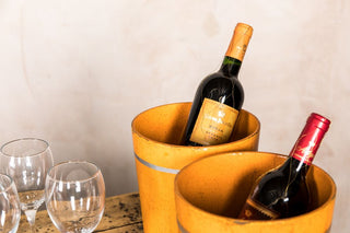 orange industrial buckets