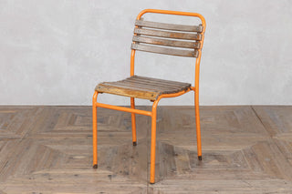 Orange Vintage Outdoor Stacking Chairs