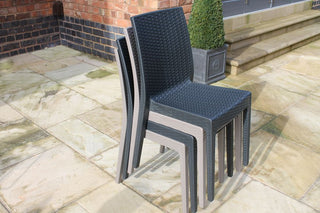 grey patio chairs