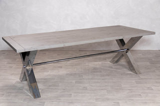 Oversized X Frame Dining Table