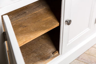 painted white sideboard
