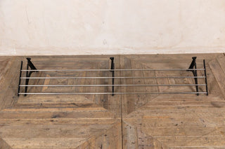 Pan Rail with Cast Iron Brackets