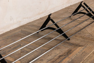 Pan Rail with Cast Iron Brackets