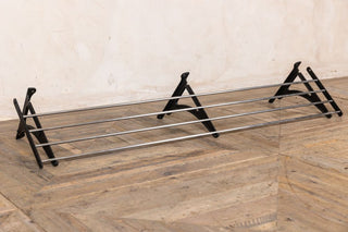 Pan Rail with Cast Iron Brackets
