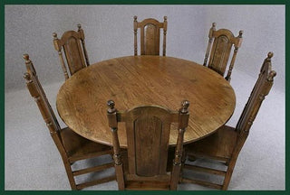 handmade solid oak oval extending table
