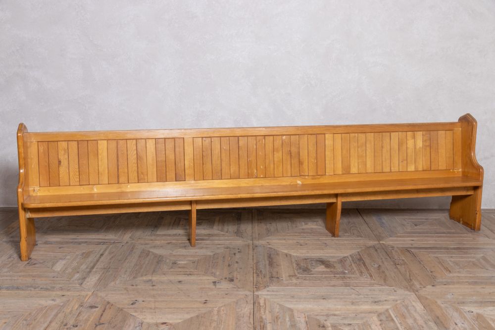 Solid English Oak Church Pew Range | Peppermill Interiors
