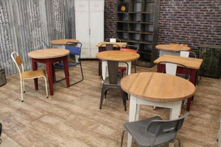 pine cafe tables