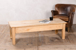 Vintage Antique Style Pitch Pine Coffee Table