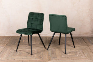 Pair of Velvet Dining Room Chairs