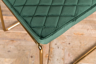 pine green ski leg chair