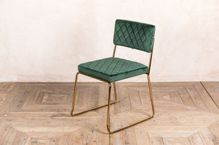 pine green stacking chair