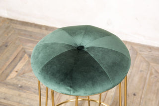 pine green velvet seat