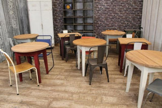 pine restaurant tables