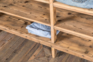 pine retail shelving