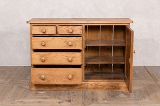 antique-victorian-pitch-pine-sideboard-open