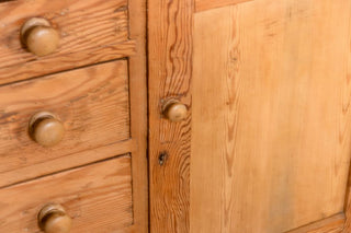 antique-victorian-pitch-pine-sideboard-handle